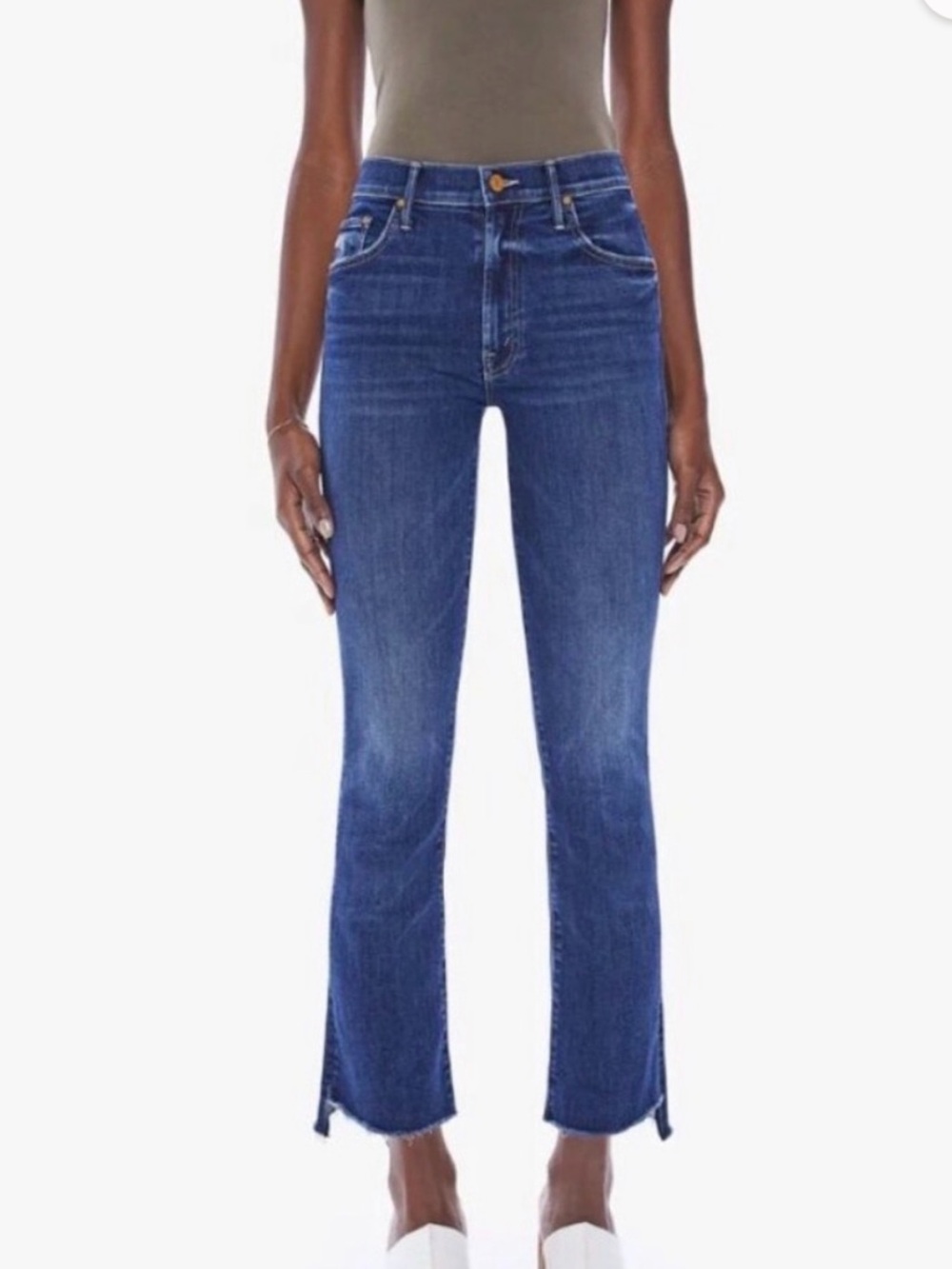 Mother The Insider Crop Step Fray Jeans Women’s Sz 27